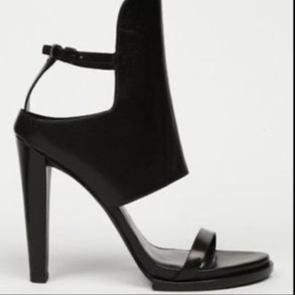 Alexander Wang Shoes - Alexander Wang Liu Black Leather Sandals Sz.38